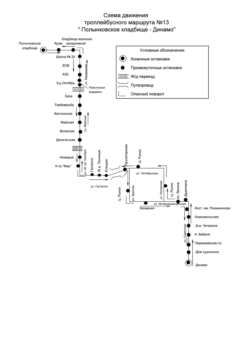 Карта общественного транспорта тамбов